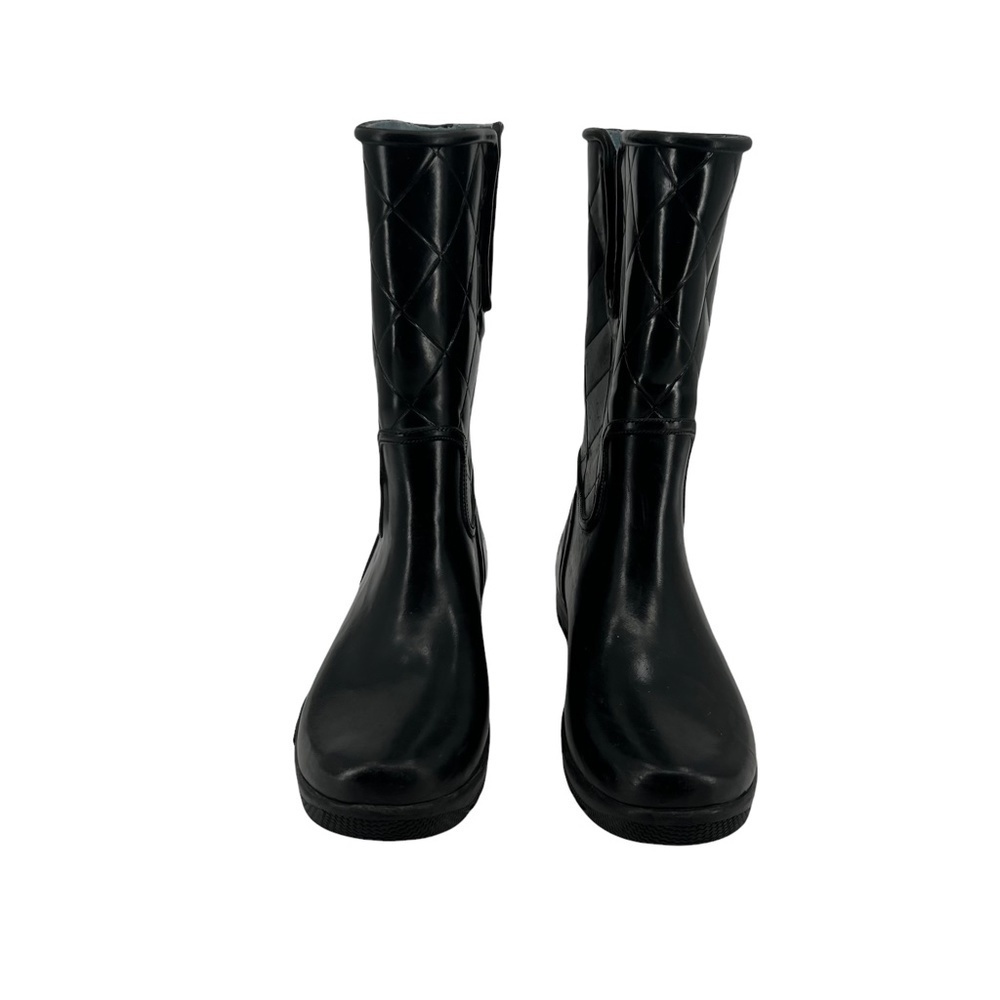 Sperry Top-Sider Black Nellie Quilted Rain Boots Size 6 Women’s